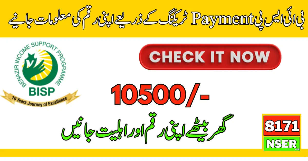 BISP Payment Tracking Online Via 8171 BISP Portal 2024